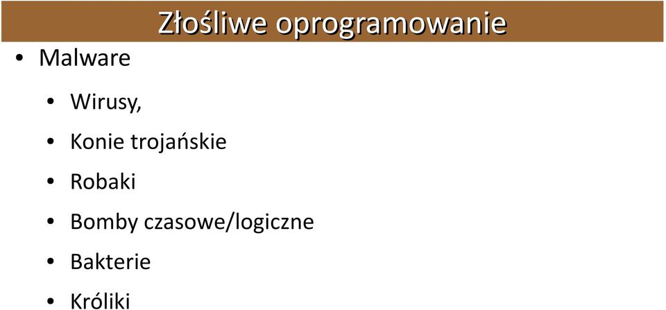 Złośliwe oprogramowanie