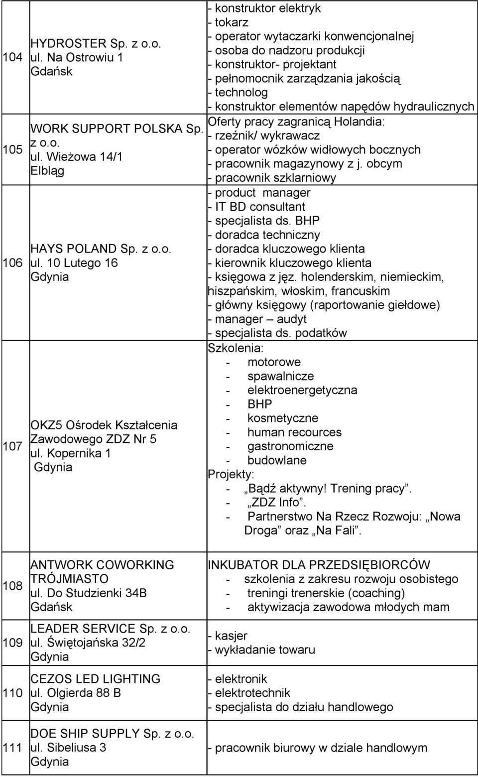 elementów napędów hydraulicznych Oferty pracy zagranicą Holandia: - rzeźnik/ wykrawacz - operator wózków widłowych bocznych - pracownik magazynowy z j.