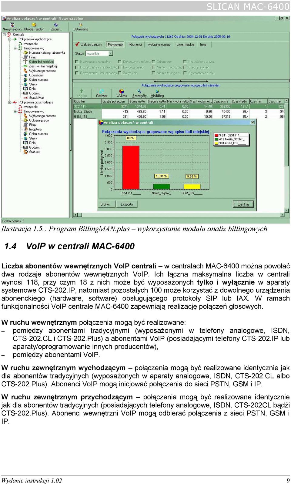 Ich łączna maksymalna liczba w centrali wynosi 118, przy czym 18 z nich może być wyposażonych tylko i wyłącznie w aparaty systemowe CTS-202.