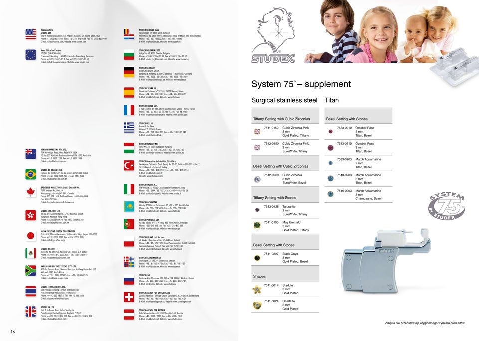 com STUDEX BENELUX bvba Horizonlaan 17, 3600 Genk, Belgium Free Phone no: 0800-99045 (Belgium), 0800-4788339 (the Netherlands) Phone: +32 / 89 / 712902, Fax: +32 / 89 / 723242 E-Mail: info@be,