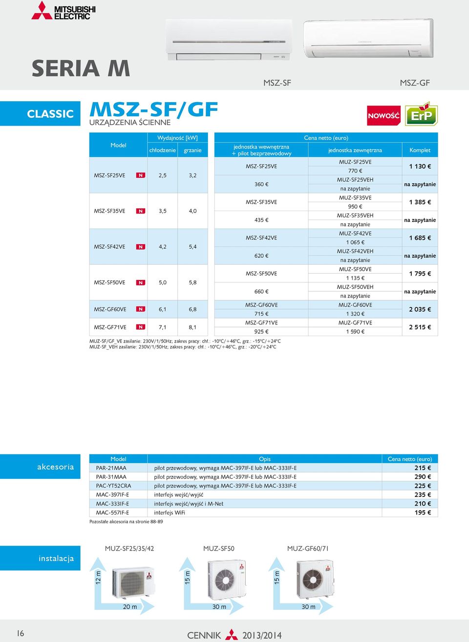 MUZ-SF35VEH na zapytanie MUZ-SF42VE 1 065 MUZ-SF42VEH na zapytanie MUZ-SF50VE 1 135 MUZ-SF50VEH na zapytanie MUZ-GF60VE 715 1 320 MSZ-GF71VE MUZ-GF71VE 925 1 590 Komplet 1 130 na zapytanie 1 385 na