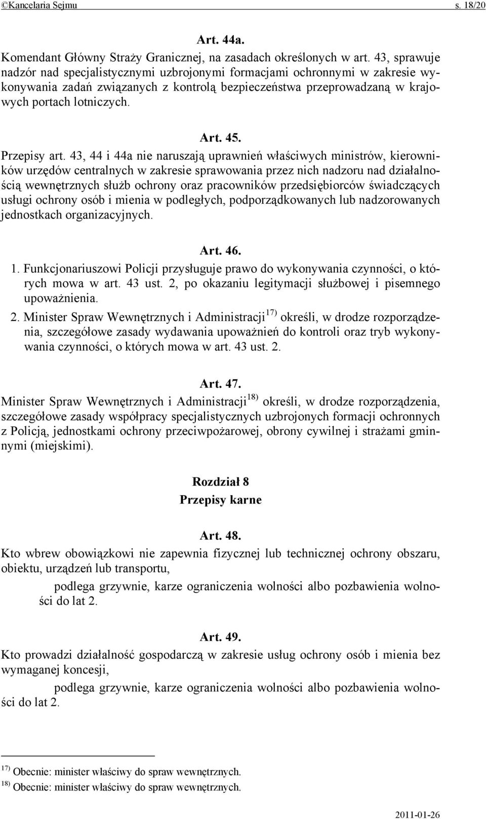 Przepisy art.