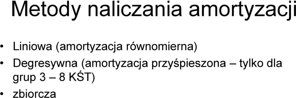 Degresywna (amortyzacja