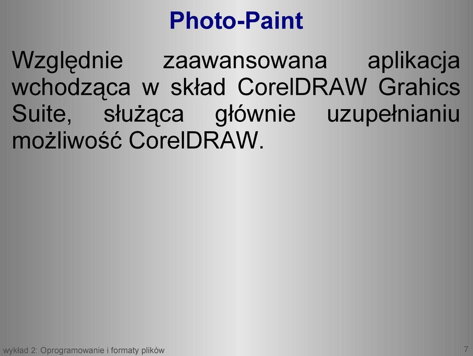 CorelDRAW Grahics Suite, służąca