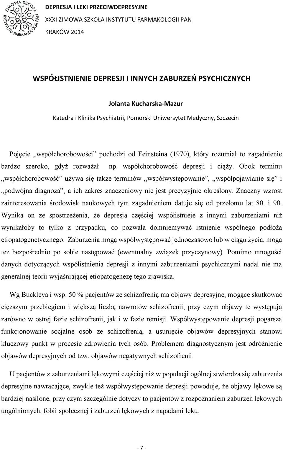 współchorobowość depresji i ciąży.