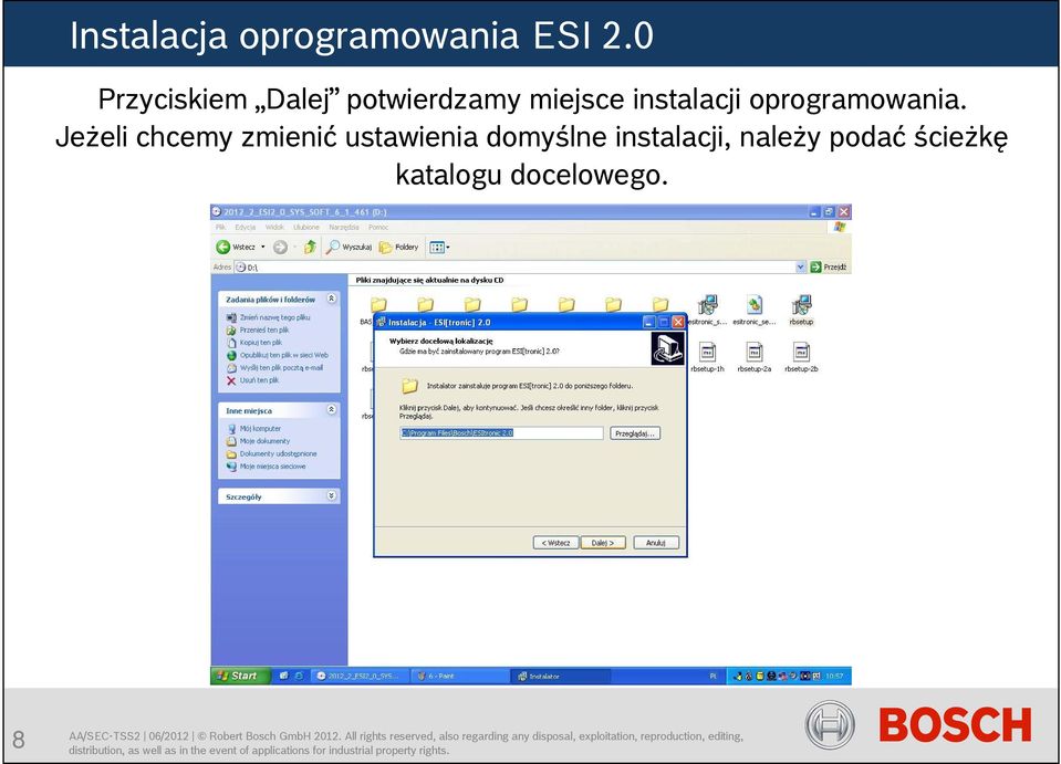 instalacji oprogramowania.