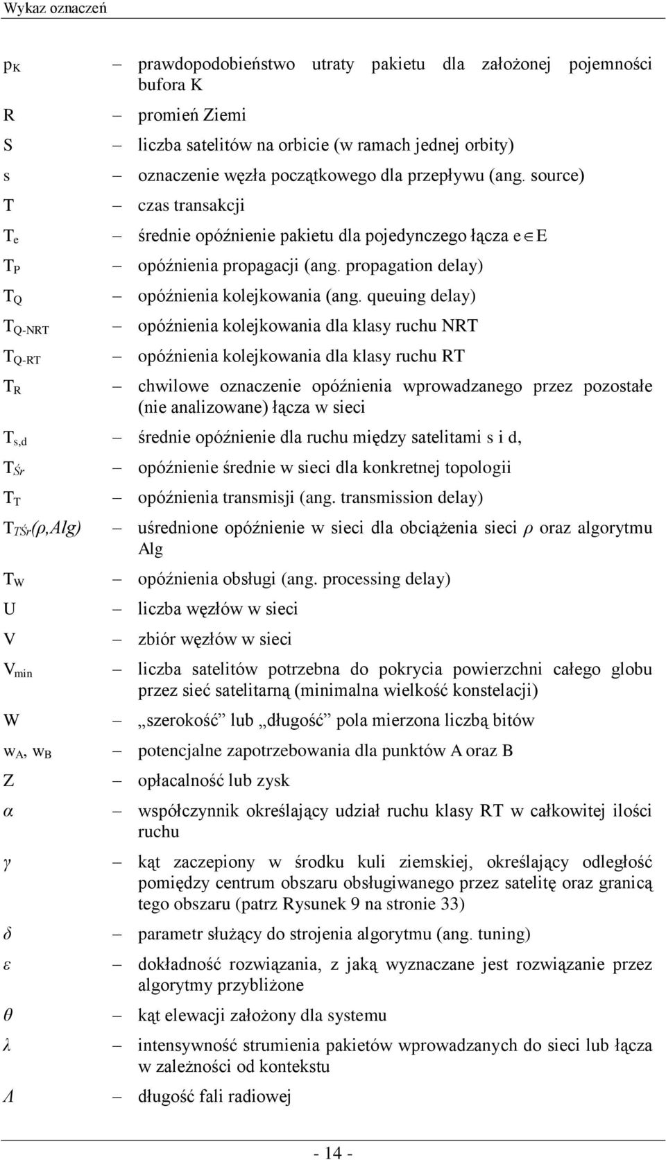 propagation delay) opóźnienia kolejkowania (ang.