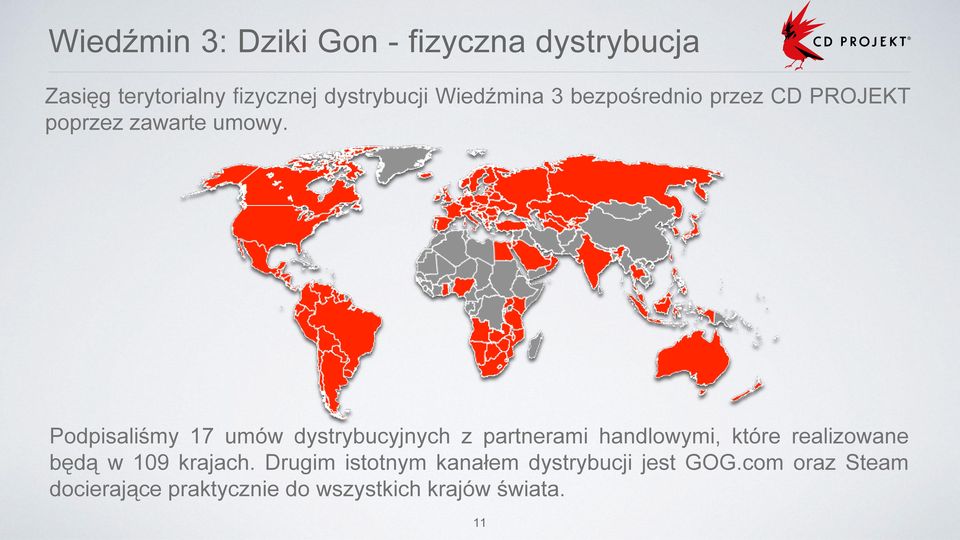 Podpisaliśmy 17 umów dystrybucyjnych z partnerami handlowymi, które realizowane będą w 109