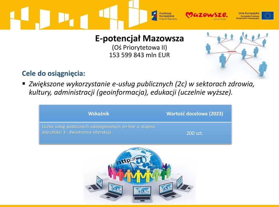 administracji (geoinformacja), edukacji (uczelnie wyższe).