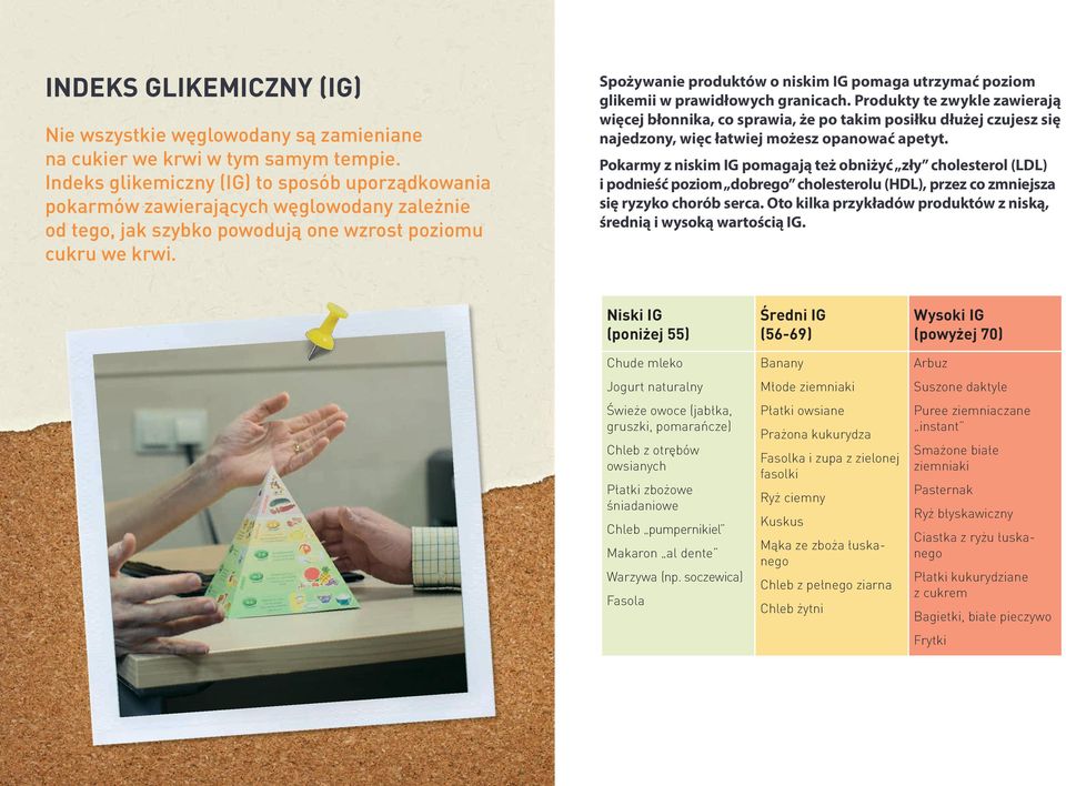 Spożywanie produktów o niskim IG pomaga utrzymać poziom glikemii w prawidłowych granicach.