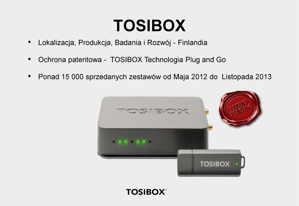 TOSIBOX Technologia Plug and Go Ponad 15 000