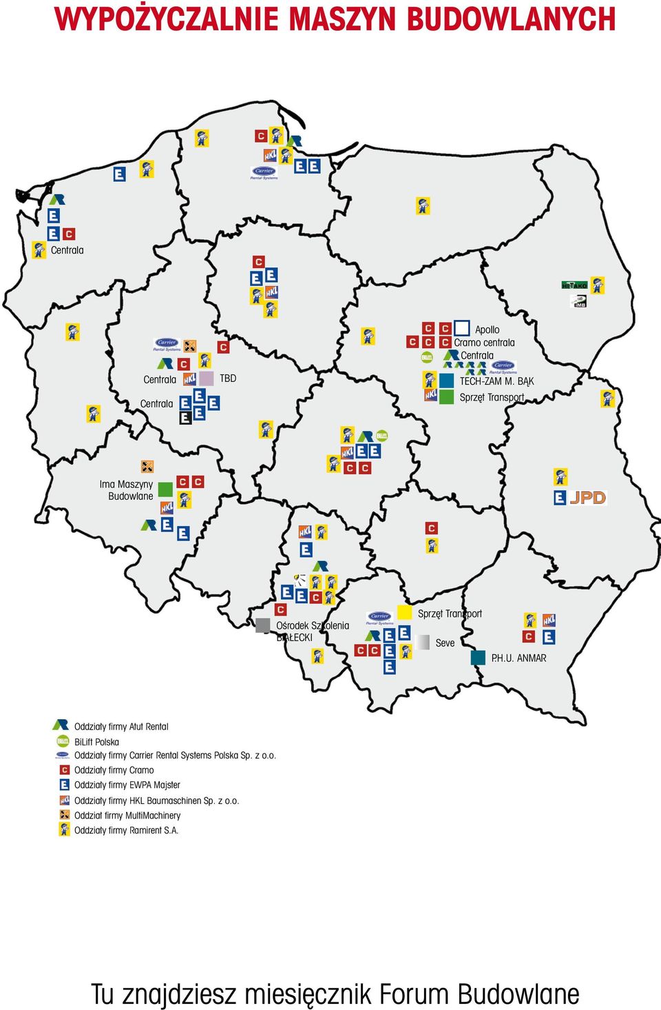 ANMAR Oddziały firmy Atut Rental BiLift Pol