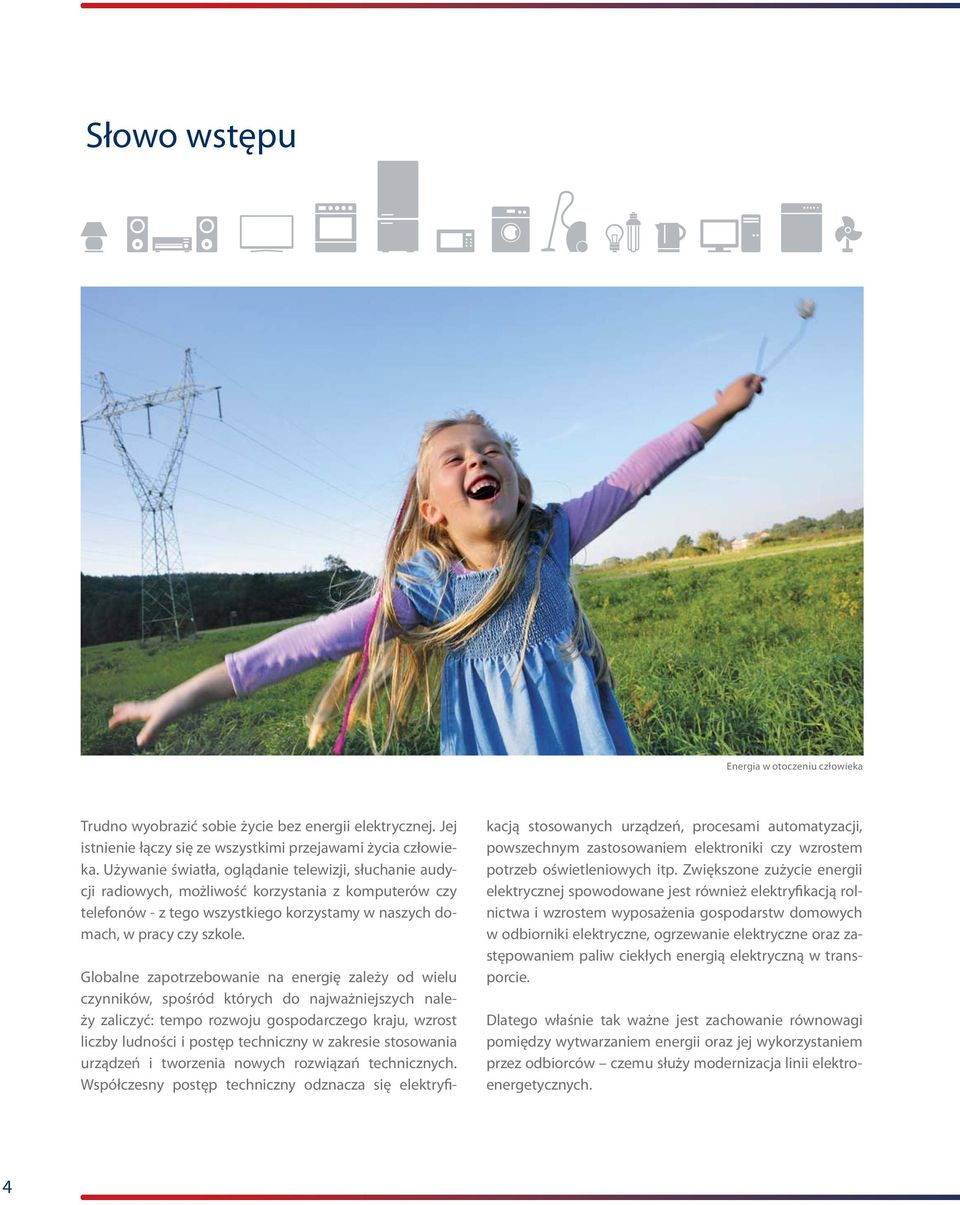 Globalne zapotrzebowanie na enerię zależy od wielu czynników, spośród których do najważniejszych należy zaliczyć: tempo rozwoju ospodarczeo kraju, wzrost liczby ludności i postęp techniczny w