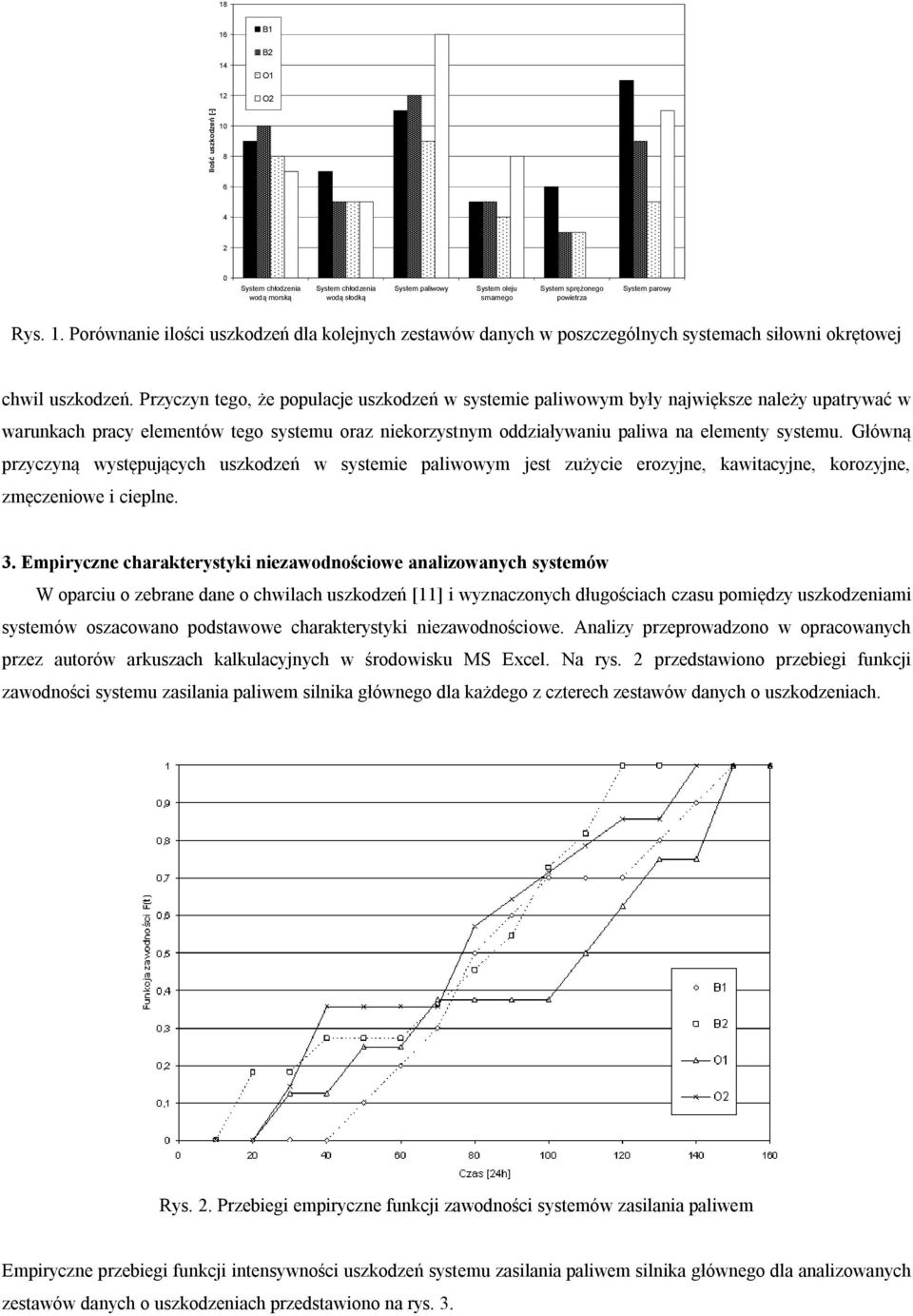 Przyczyn tego, że populacje uszkodzeń w systemie paliwowym były największe należy upatrywać w warunkach pracy elementów tego systemu oraz niekorzystnym oddziaływaniu paliwa na elementy systemu.