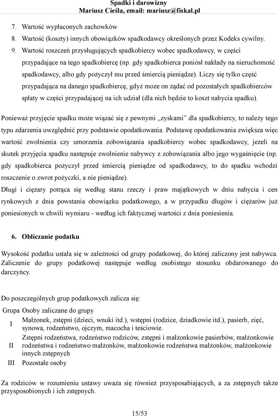 gdy spadkobierca poniósł nakłady na nieruchomość spadkodawcy, albo gdy pożyczył mu przed śmiercią pieniądze).