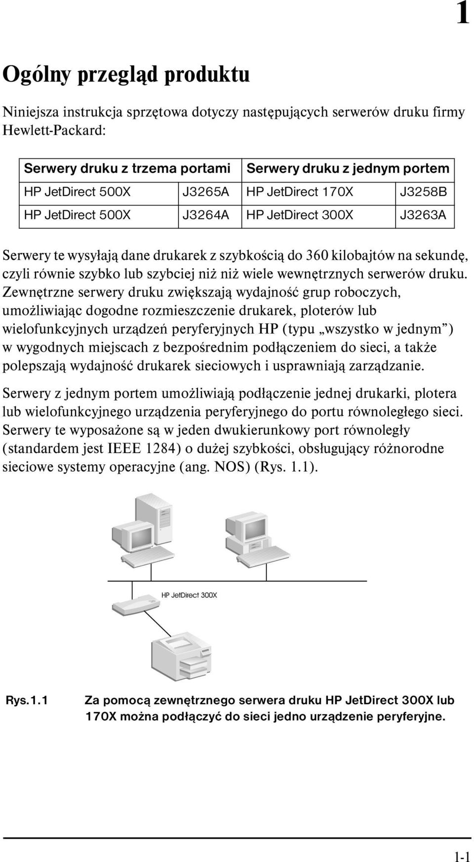 wiele wewnętrznych serwerów druku.
