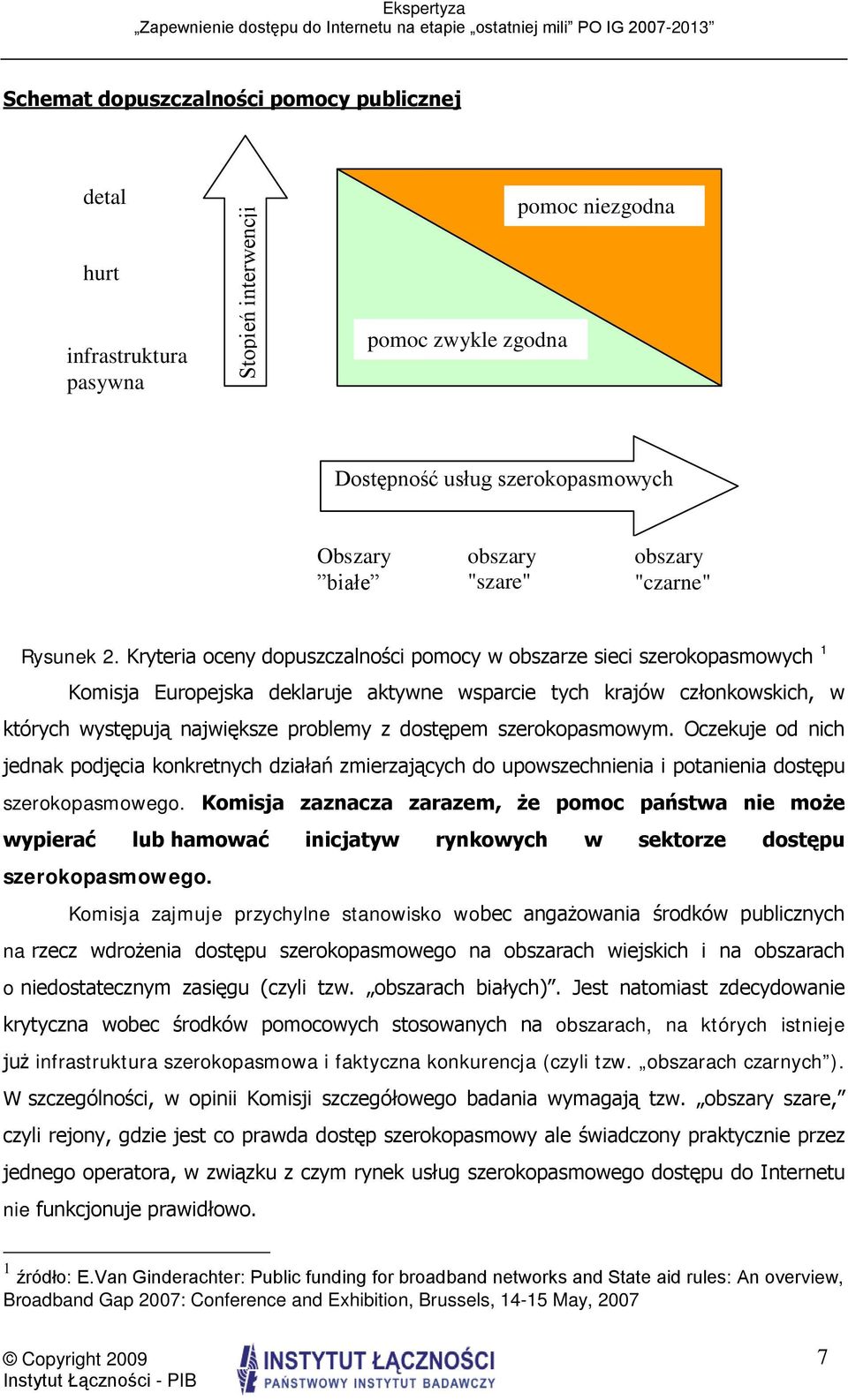 Kryteria oceny dopuszczalności pomocy w obszarze sieci szerokopasmowych 1 Komisja Europejska deklaruje aktywne wsparcie tych krajów członkowskich, w których występują największe problemy z dostępem