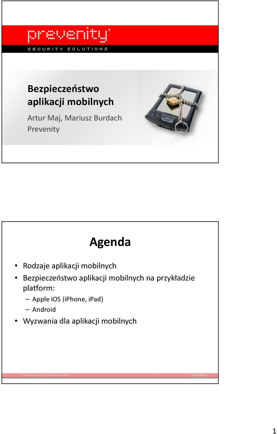 Bezpieczeństwo aplikacji mobilnych na przykładzie