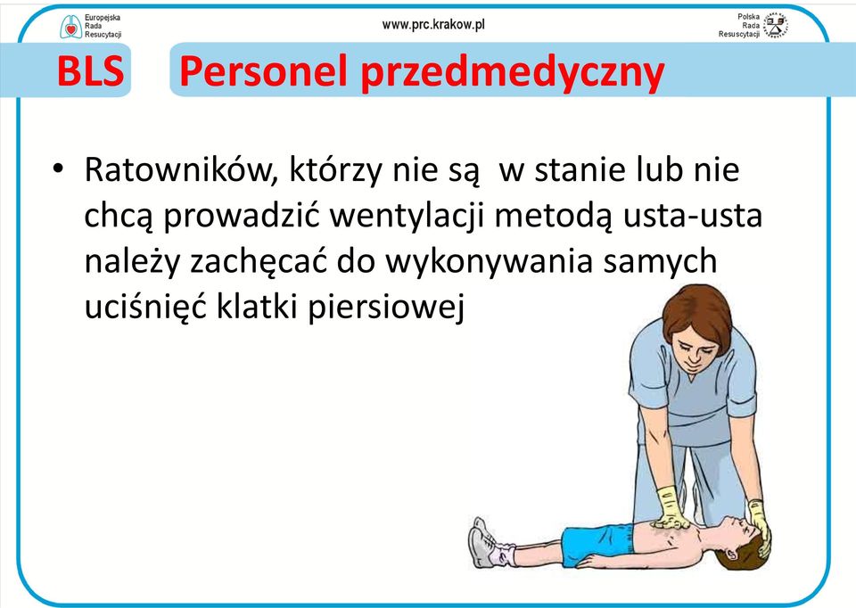 prowadzid wentylacji metodą usta-usta należy