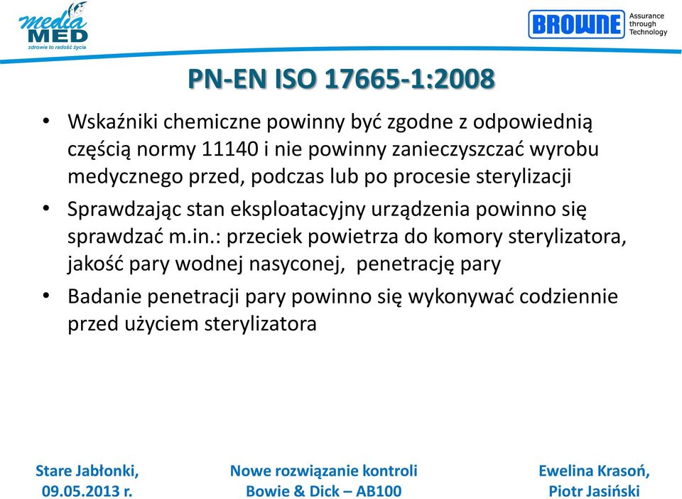 eksploatacyjny urządzenia powinn