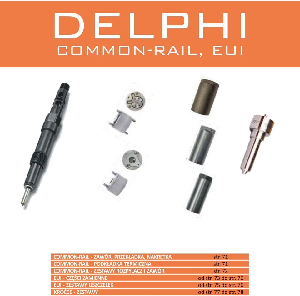 7 COMMON-RAIL - ZESTAWY ROZPYLACZ I ZAWÓR str.