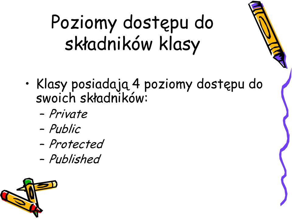 dostępu do swoich składników: