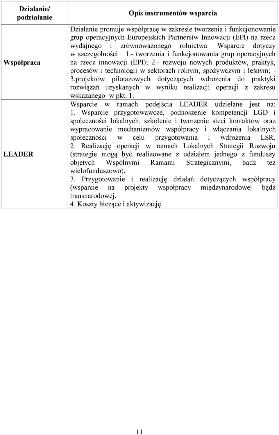 - rozwoju nowych produktów, praktyk, procesów i technologii w sektorach rolnym, spożywczym i leśnym; - 3.