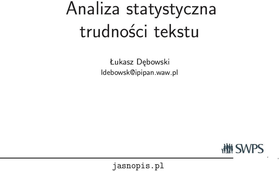 trudności tekstu