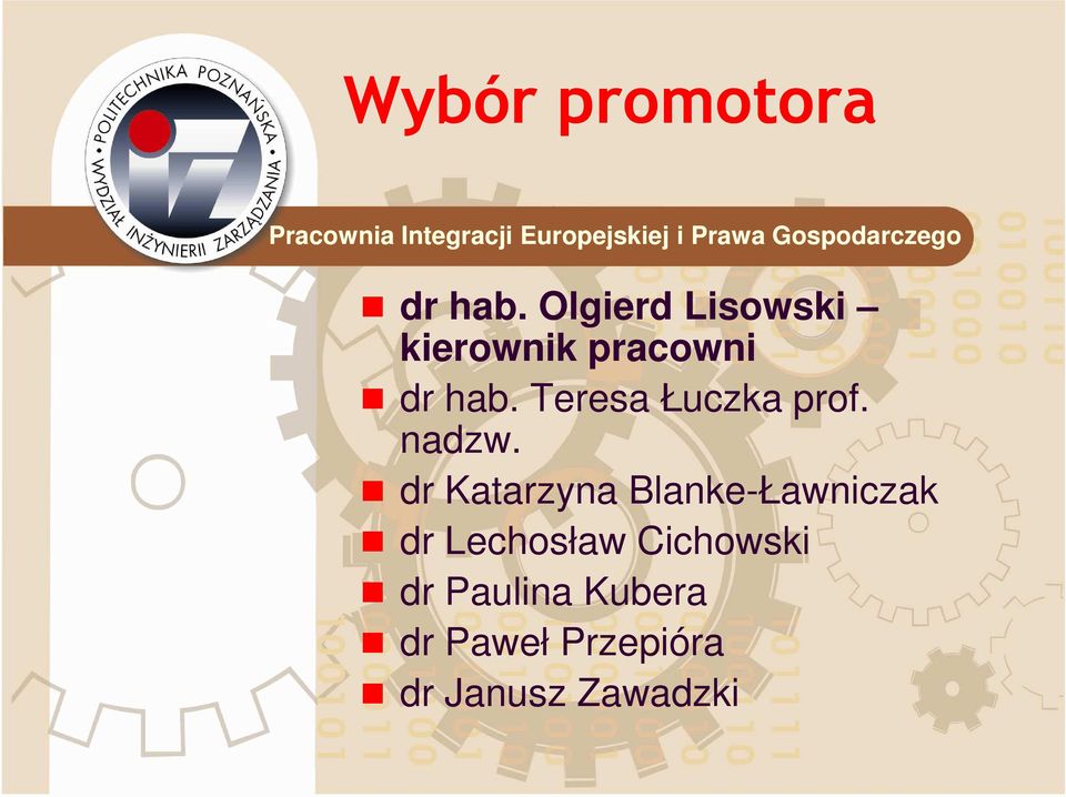 Teresa Łuczka prof. nadzw.