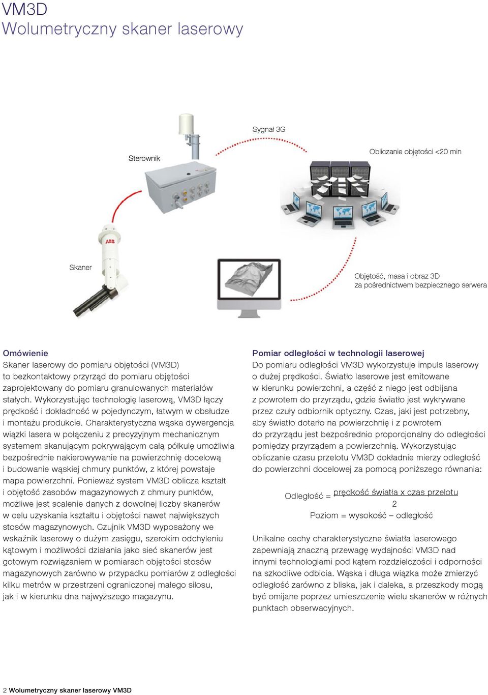 Wykorzystując technologię laserową, VM3D łączy prędkość i dokładność w pojedynczym, łatwym w obsłudze i montażu produkcie.