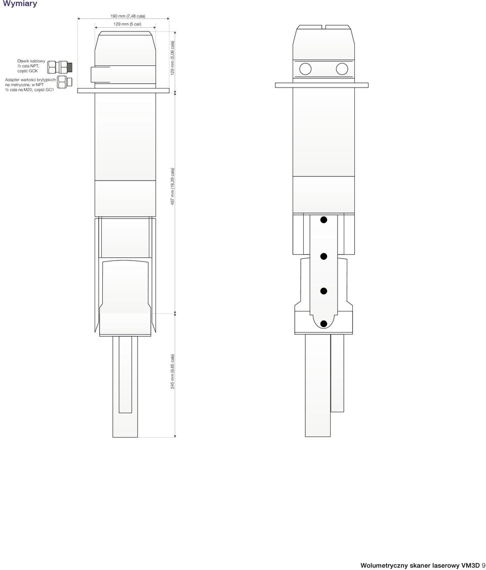 NPT, część GCK Imperial ½ inch NPT to M20 Adapter metric wartości adapter brytyjskich part GC1 na metryczne, w