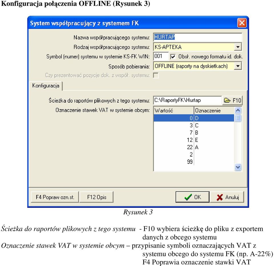 obcego systemu Oznaczenie stawek VAT w systemie obcym przypisanie symboli