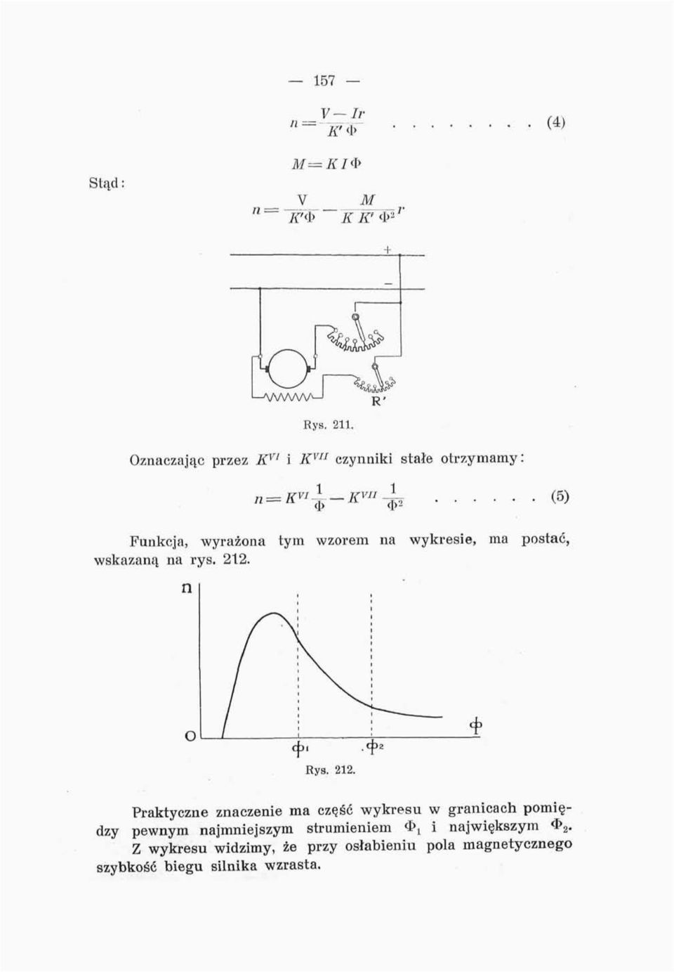 wyrażona tym wzorem na wykresie, wskazaną na rys. 212.