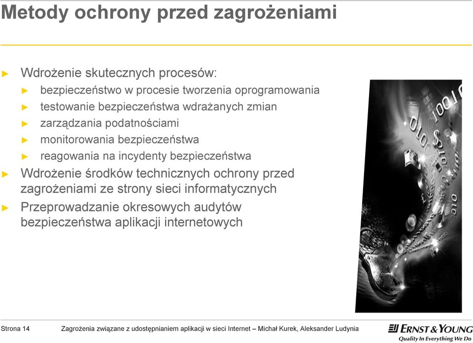 bezpieczeństwa reagowania na incydenty bezpieczeństwa Wdrożenie środków technicznych ochrony przed