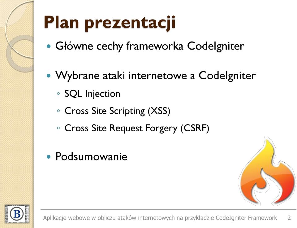 Cross Site Request Forgery (CSRF) Podsumowanie Aplikacje webowe w