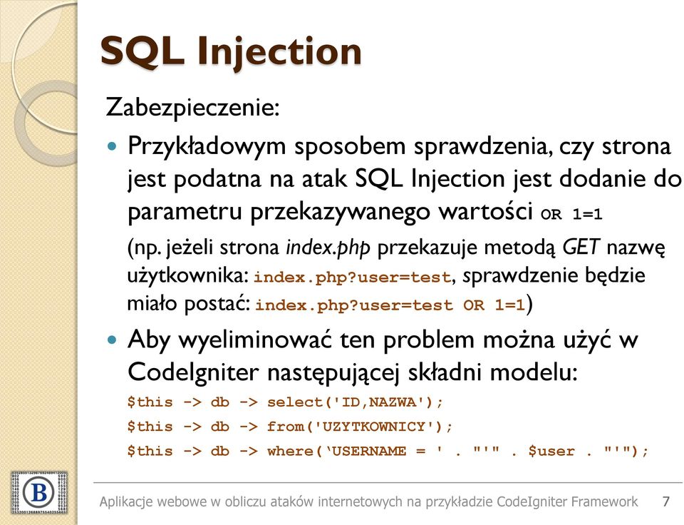 przekazuje metodą GET nazwę użytkownika: index.php?