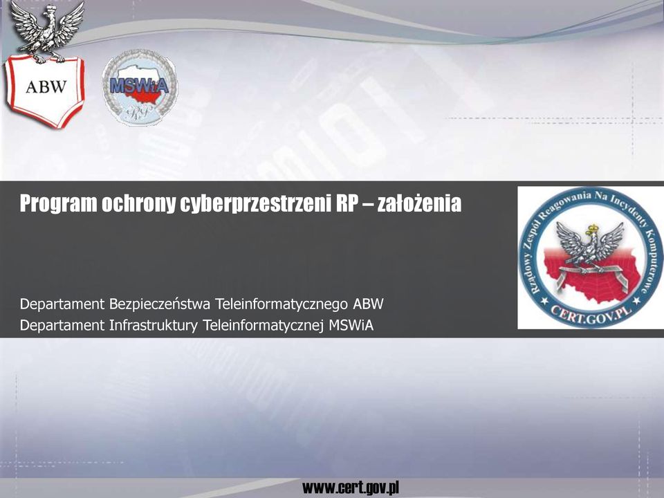 Teleinformatycznego ABW Departament
