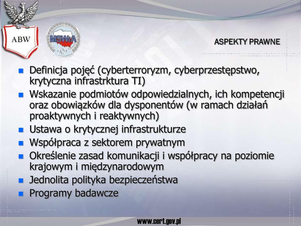 Wskazanie podmiotów odpowiedzialnych, ich kompetencji oraz obowiązków dla dysponentów (w ramach działań