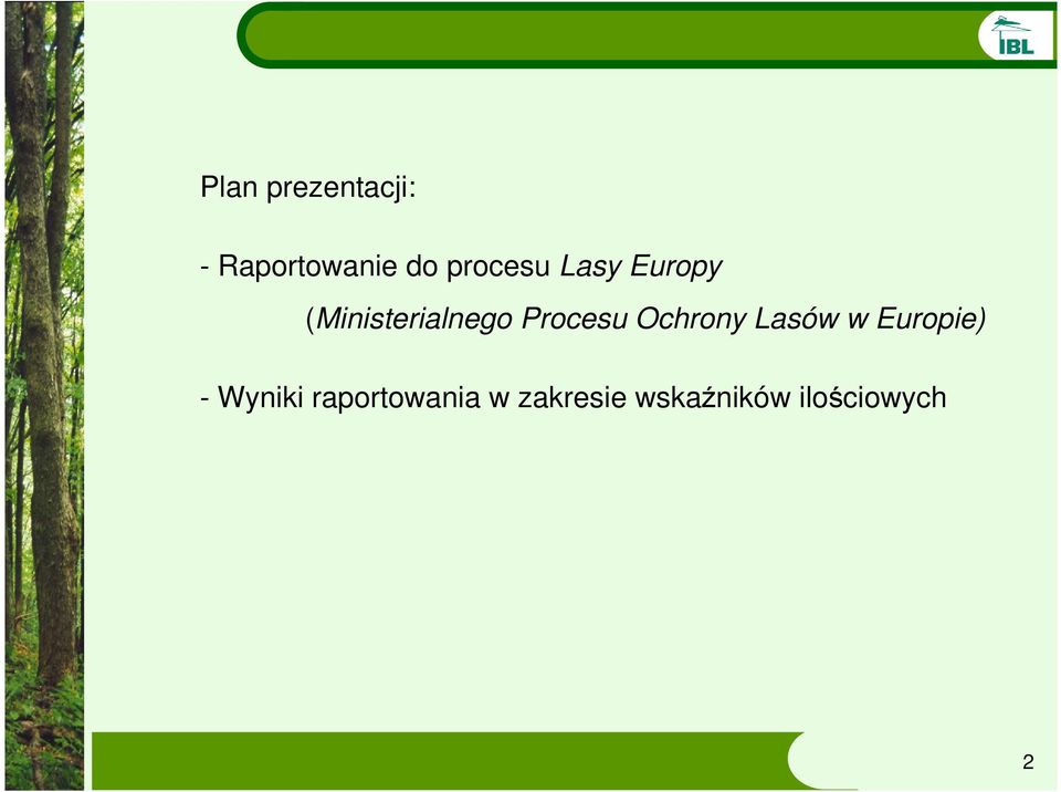 Procesu Ochrony Lasów w Europie) -
