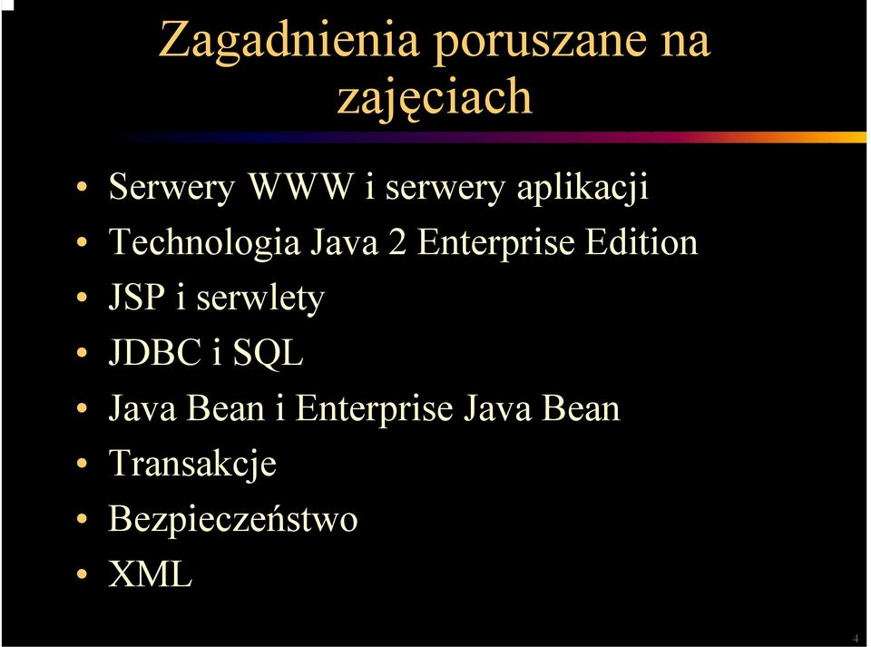Edition JSP i serwlety JDBC i SQL Java Bean i