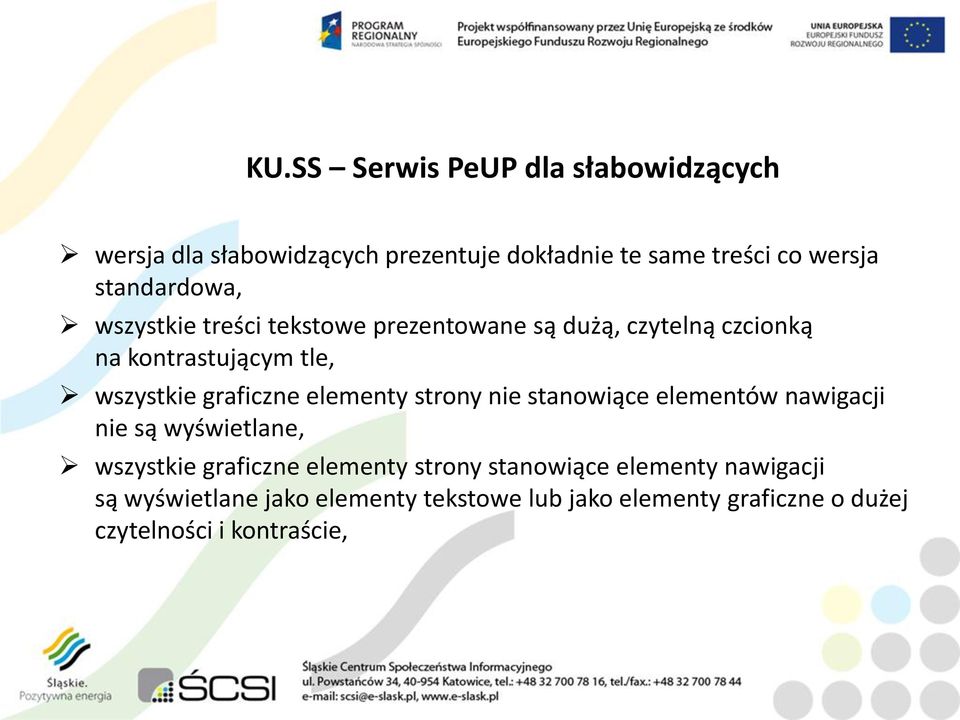 graficzne elementy strony nie stanowiące elementów nawigacji nie są wyświetlane, wszystkie graficzne elementy strony