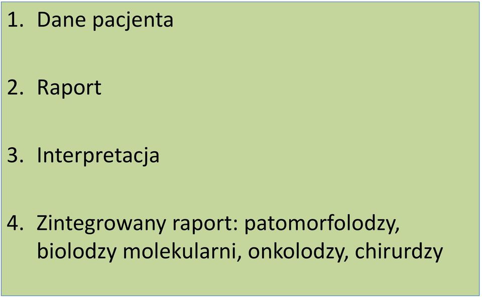 Zintegrowany raport: