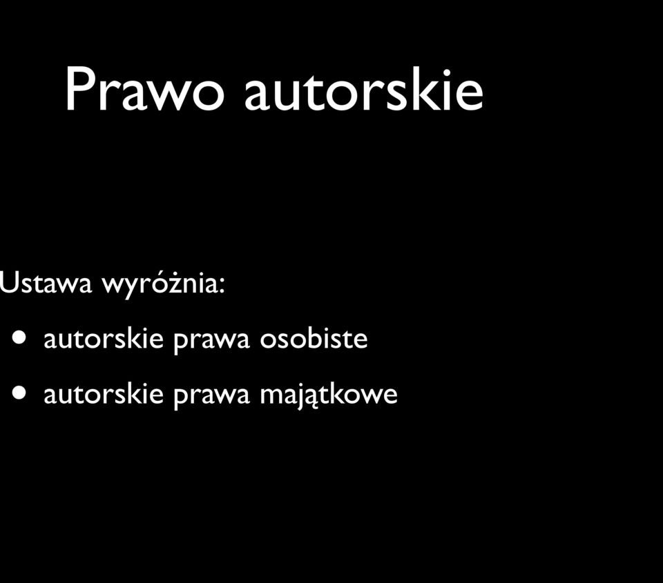 autorskie prawa