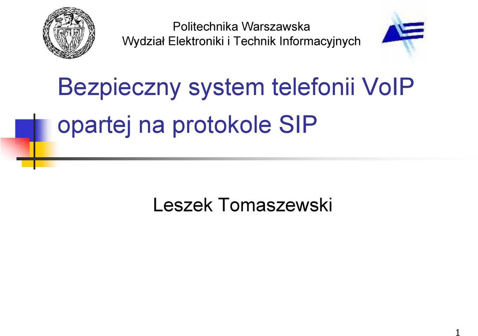 Bezpieczny system telefonii VoIP
