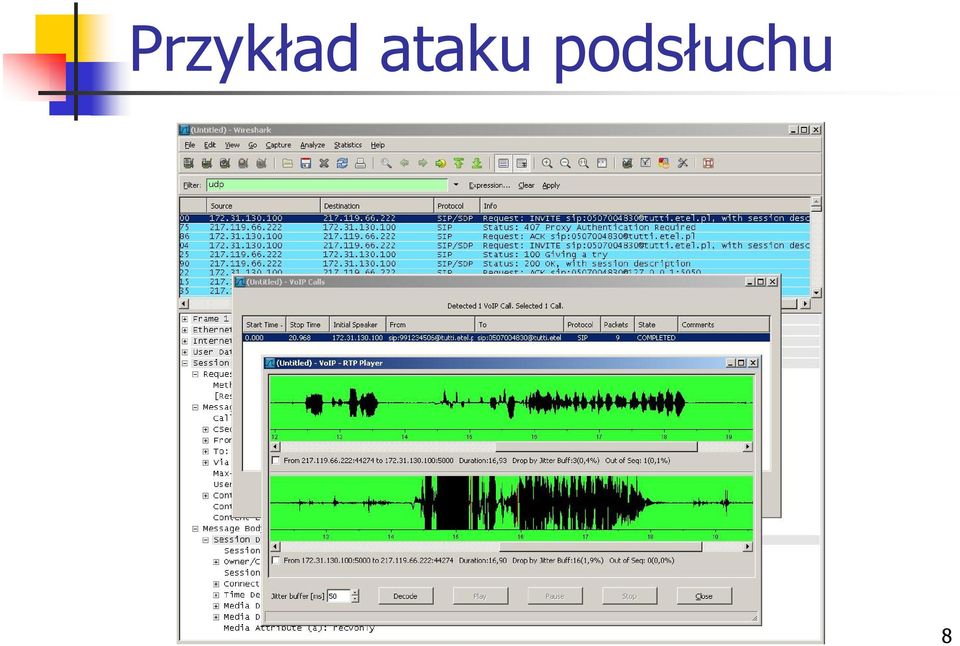 podsłuchu