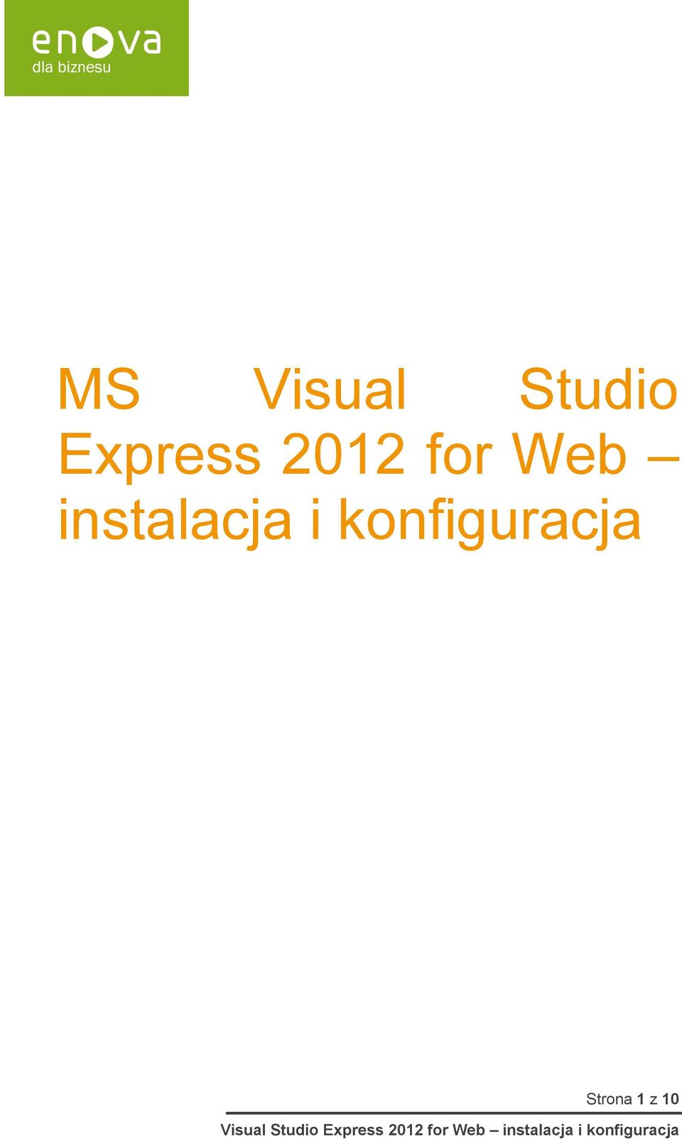 Web instalacja i