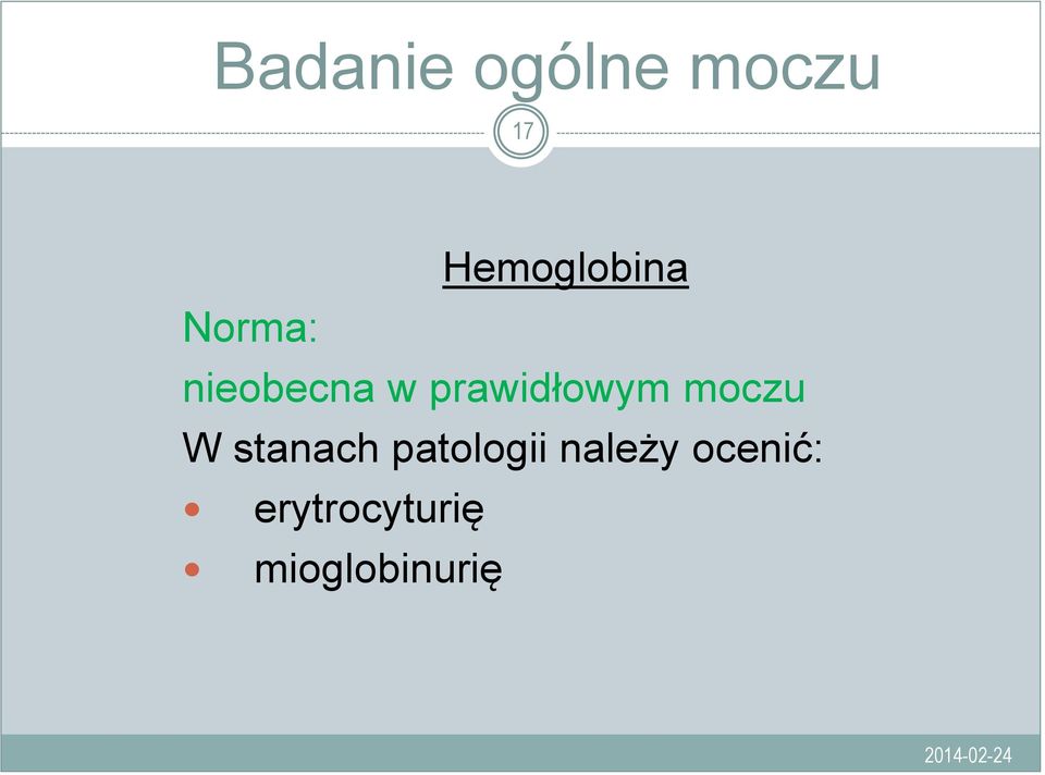 prawidłowym moczu W stanach