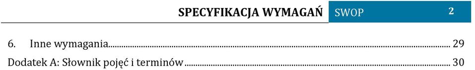 Inne wymagania.