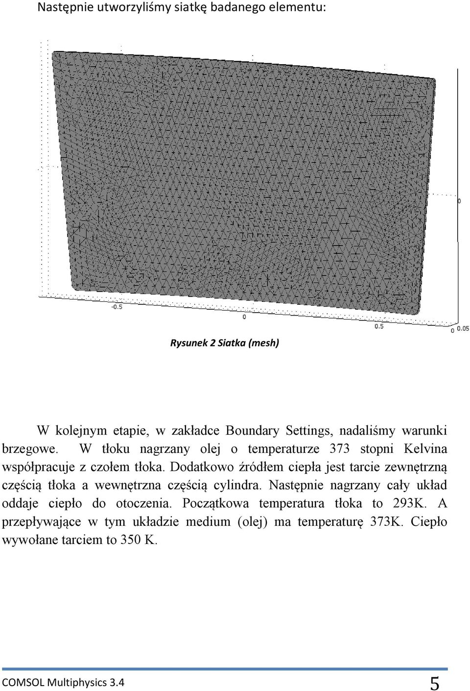 Dodatkowo źródłem ciepła jest tarcie zewnętrzną częścią tłoka a wewnętrzna częścią cylindra.