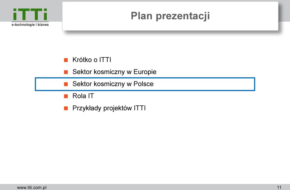 Europie Sektor kosmiczny w